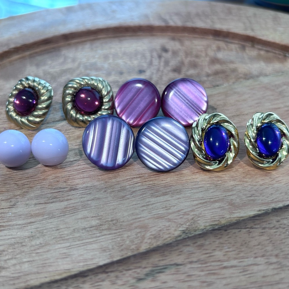 5 Pink & Purple Earrings